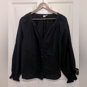 Elegant Black Women's Top